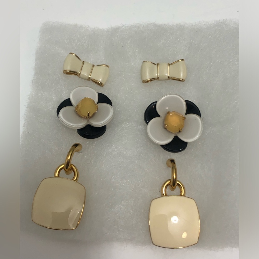 Kate Spade Monet arrings Lot of 3 Pairs - Picture 1 of 9